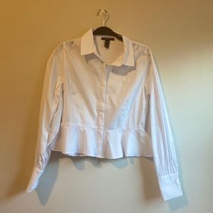 Forever 21 white long sleeve shirt